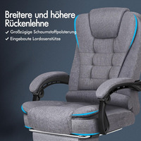 Chaise de bureau pivotante de direction moderne de luxe en cuir 2026, dossier haut, ergonomique, roulettes silencieuses, fonction de réglage de l'inclinaison et de levage