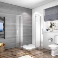 Charnière de salle de bain européenne sans cadre douche porte en verre Pivot cabine de douche pliante