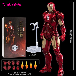 Zd Toys Iron Man Original Genuino <span class=keywords><strong>de</strong></span> <span class=keywords><strong>Marvel</strong></span> Edición del 10.º Aniversario - Iron Man Mk4 Sin Luz 1/10 Figuras <span class=keywords><strong>de</strong></span> Acción con Articulaciones Móviles - Product Image 2