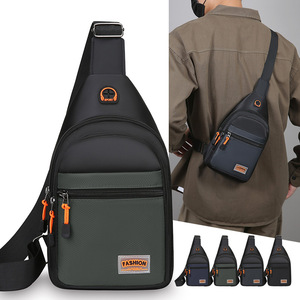 Men's Chest <b>Bag</b> Nylon Large Capacity Multi Layer Storage Crossbody <b>Bag</b> Everyday Outfits Fashionable Commuter Shoulder <b>Bag</b> - Product Image 1