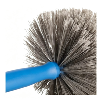 Brosse dépoussiérante en polyfibre douce pour ventilateur de plafond, nettoyage des toiles d'araignée dans les coins et les murs, à fixer sur un manche portable ou télescopique