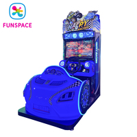 Machine d'arcade Funspaces consoles de jeu à pièces jeu de vitesse heureuse simulateur de course sur route