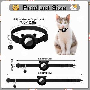 2 Pack Cat Collar With Breakaway Buckle And <b>Bell</b> Adjustable Nylon For <b>Small</b> Cats Black - Product Image 3