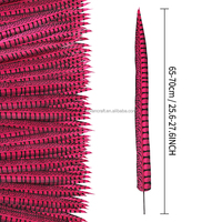 Plumes de faisan Lady Amherst artificielles teintées de 65 cm de la marque YOLAN, certifiées vétérinairement, pour la décoration de fêtes, mariages et carnavals (vente en gros)