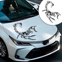Autocollant de capot de voiture universel de haute qualité, résistant aux rayures, logo en vinyle, enveloppe DIY, décoration de carrosserie de voiture 3D, autocollant de capot de voiture