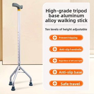 Bastone da Passeggio in Alluminio Leggero Pieghevole Regolabile in Altezza per Disabili, Antiscivolo, in Vendita all'Ingrosso - Product Image 5