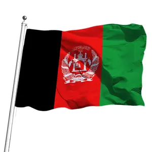 Factory All Country Flags Banners Custom Afghanistan Flag 3x5 Foot Polyester Afghan National Flags