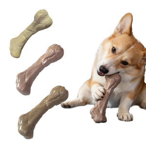 Juguete de Hueso de Nailon Realista Resistente a Mordidas, Material Ecológico de Fibra Vegetal y Polvo de Madera, Múltiples Tamaños, Producto para Masticar para Perros - Product Image 1