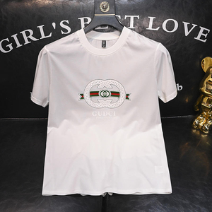 T-shirt en coton à manches courtes, shorts d'été, vêtements pour hommes, t-shirt pour hommes - Product Image 4