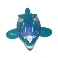 Personnaliser pas cher Float Row confortable coussin d'air transparent Pvc gonflable requin animal Ride pour adultes