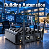 PC d'automatisation de bâtiment, double LAN Gigabit, 2 ports RS232, sans ventilateur, pour la surveillance CVC, OEM ODM