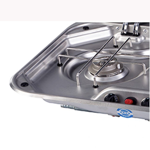 Gran oferta, estufa de Gas RV de acero inoxidable, tapa de vidrio templado, estufa de Gas para autocaravana, estufa de Gas para remolque estilo RV587 - Product Image 3