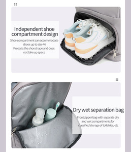 Sac à dos de voyage grand format approuvé pour les vols avec compartiment à chaussures, sac à dos extensible, sac à dos pour ordinateur portable de voyage - Product Image 6