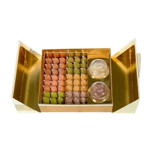 Handgemachte Ramada-Geschenke Schokolade-Belee-Verpackung für Dessert Weihnachts-Süßigkeiten Schokolade Trüffel-Schachteln