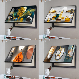 Póster <span class=keywords><strong>de</strong></span> árbol <span class=keywords><strong>de</strong></span> dinero, decoración <span class=keywords><strong>de</strong></span> pared, cubierta <span class=keywords><strong>de</strong></span> medidor, ocultar imagen moderna, arte <span class=keywords><strong>de</strong></span> porcelana <span class=keywords><strong>de</strong></span> cristal, caja <span class=keywords><strong>de</strong></span> medidor eléctrico, pintura decorativa - Product Image 2