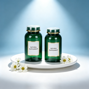 Flacon en PET vert foncé de 30 ml, 50 ml, 100 ml, 150 ml, 200 ml, 300 ml pour pilules, comprimés, capsules, produits de santé avec bouchon double couche - Product Image 3