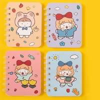 Carnet à spirale A7 Kawaii mignon personnalisé, style coréen, mini carnet de notes de dessin animé, papeterie, journal
