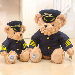 Captain hostess teddy bear toy British police bear dress bear peluche - Product Image 6