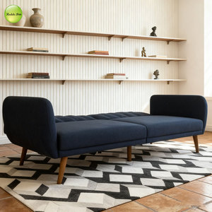 Canapé <span class=keywords><strong>2</strong></span> places minimaliste pour petit espace, mobilier de salon, canapé-<span class=keywords><strong>lit</strong></span> <span class=keywords><strong>pliant</strong></span> en tissu, pieds en bois, causeuse convertible 1888 - Product Image 6