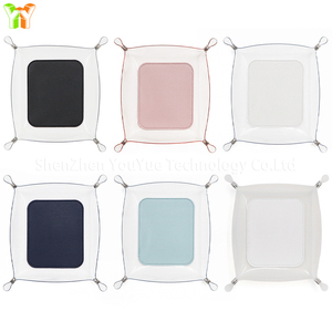 ถาดเก็บของ PVC ของ RR Factory สำหรับใช้ในบ้าน สำนักงาน วางบนโต๊ะทำงาน จัดระเบียบปากกา กุญแจ ถาดโชว์เครื่องประดับ ถาดใสสำหรับจัดเก็บของบนโต๊ะทำงาน - Product Image 5