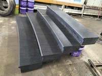 Extérieur aiguisé Chine G654 gris granit pierre pavage escaliers carreaux à vendre