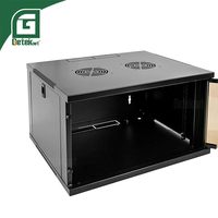 GETEKnet OEM ODM Rak Server PC Mini Kecil untuk Rumah dan Laboratorium 6U-15U dengan Ear Mount Dinding, Baja SPCC, Bersertifikasi CE, Warna Hitam