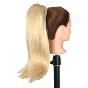 AliLeader Natura rizado 16 "largo volteado hacia fuera grueso pelo falso Cola de Caballo estilo versátil alta envoltura alrededor de coletas sintéticas - Product Image 6