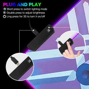 FLAME <span class=keywords><strong>SNAKE</strong></span> <span class=keywords><strong>Gamer</strong></span> Series 40x90 cm XXL RGB Mousepad con USB Anime-inspirado RGB Light Mousepad para RTS - Product Image 5