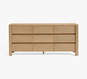 <span class=keywords><strong>Cama</strong></span> de Mimbre de Madera Maciza Natural Estilo Americano Vintage, Personalizable en Tamaño Queen - Product Image 1