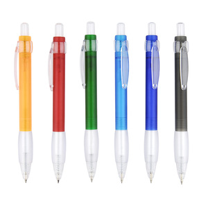 Regalo publicitario, bolígrafo promocional de plástico con clic retráctil impreso con logotipo personalizado barato - Product Image 1