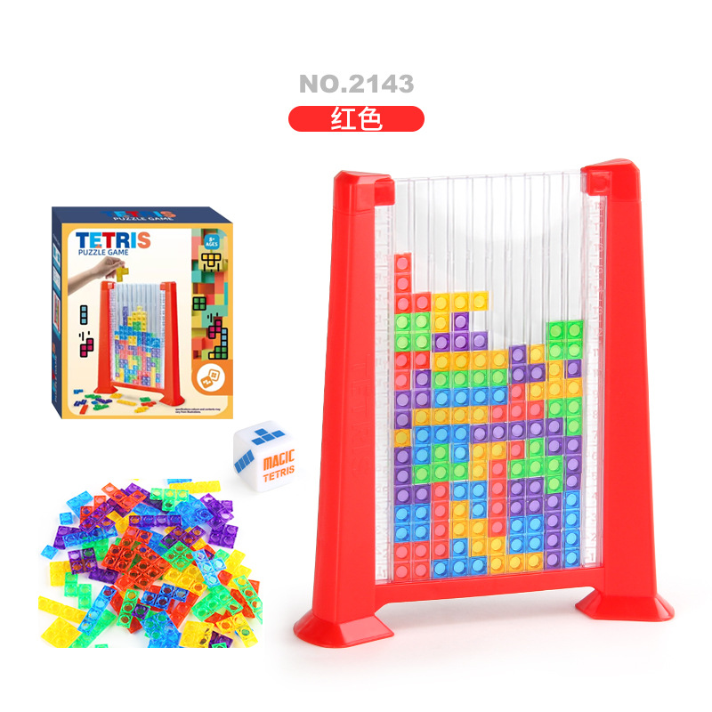 2143 Tetris, rompecabezas, caja roja, 276.6g