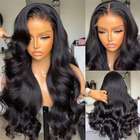 Pelucas de Cabello Humano Baratas con Ondas Suaves y Encaje Frontal 360, Pelucas de Encaje Frontal HD al por Mayor, Pelucas de Encaje Completo para Mujeres Negras