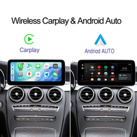 Pantalla de Navegación para Auto con Android 15 y Qualcomm de 12.8 Pulgadas, Compatible con Carplay, para Mercedes Benz Clase A, C, GIA, GLC, W176, W117, W205, Reproductor de Video
