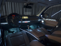 Kit d'éclairage d'ambiance pour BMW X5 E70, mise à niveau de l'intérieur automobile, éclairage d'ambiance intérieur automobile 64 couleurs.
