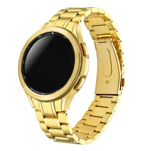 Nhà Máy Trực Tiếp Không Có Khoảng Cách Cuối Cong 316l Đối Với Samsung 4 5 40Mm 44Mm Smartwatch 46Mm Dây Đeo Bằng Thép Không Gỉ Galaxy Samsung Ban Nhạc Đồng Hồ