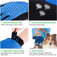 Brosse de toilettage pour animaux de compagnie, brosse anti-poils pour chat et chien, peigne de démêlage et de nettoyage, brosse de massage