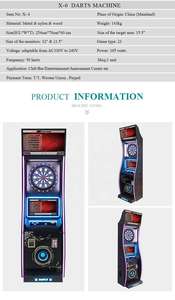 Machine de tir de fléchettes électroniques professionnelle pour salle de divertissement, à pointe souple, à monnayeur, pour Idarts, garantie 1 an - Product Image 4