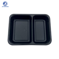 Baki Makan CPET Sekali Pakai Grosir 1 2 3 Kompartemen, Dapat Disegel Panas, Dapat Digunakan di Microwave hingga 220°C ° Nampan CPET Makanan Cepat Saji C