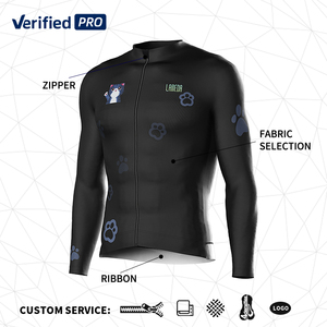 Maglia <span class=keywords><strong>da</strong></span> <span class=keywords><strong>Ciclismo</strong></span> Invernale per Donna all'Ingrosso, Abbigliamento Termico in Pile con Sublimazione, Uniforme di Squadra - Product Image 3
