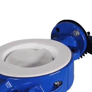 Trung Quốc Nhà cung cấp d71f4 PTFE ghế wcb + PTFE cơ thể 304 Đĩa Di xử lý 2CR13 trục pn6 PN10 PN16 DN50 ptfe-lót Van bướm - Product Image 3