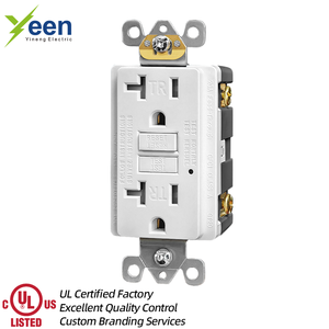Gfci ổ cắm 20 AMP Mỹ chuyển đổi tiêu chuẩn ổ cắm tường ổ cắm gfci 20A 125V Trắng gfci Ổ cắm điện tường ổ cắm thương mại - Product Image 1