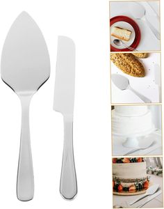 Juego de Cubiertos de Acero Inoxidable 430 de 4 Piezas, Color Plata y Dorado, para Pastel, Espátula, para Bodas, Venta al por Mayor - Product Image 6