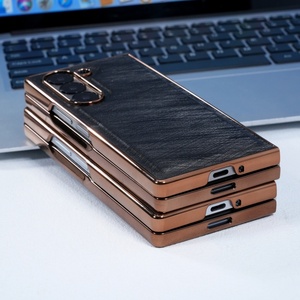 เคสโทรศัพท์หนัง PU แบบกำหนดเองสำหรับ Samsung Fold 8 3 4 5 6 7 W26 พร้อมฟิล์มกันรอยหน้าจอ กรอบชุบป้องกันแรงกระแทก ฝาหลังกันกระแทก - Product Image 4