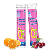 Label pribadi kolagen peptida kesehatan imun tablet Vitamin E Lozenges 1000 rasa Vitamin C