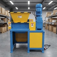 Broyeur industriel de plastique à arbre unique, personnalisé OEM/ODM, à haut taux de recyclage, broyeur de caoutchouc, machine à roulements de pompe, moteur 4kW