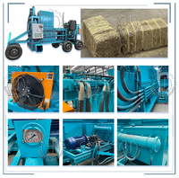 Presse à balles automatique de 25 kg pour ensilage, foin/paille, machine hydraulique pour la pression de la paille de blé