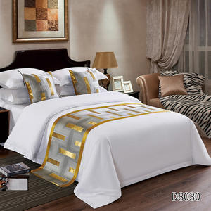 Runner per <span class=keywords><strong>Letto</strong></span> <span class=keywords><strong>Singolo</strong></span> o Matrimoniale, <span class=keywords><strong>Copriletto</strong></span> Jacquard Resistente allo Sbiadimento, Coperta con Cuscino Abbinato per Hotel, Casa, Pensione, Sciarpa per <span class=keywords><strong>Letto</strong></span> - Product Image 6