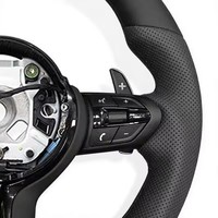 Volant sport en cuir pour BMW F10 F11 F15 F16 F20 F30 F31 F32 F36 E70 E71 E84 E87 E90 M3 M4
