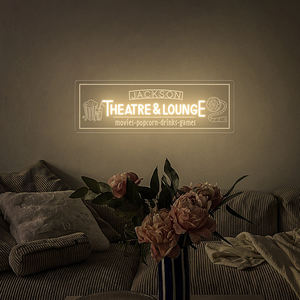 Letrero de neón personalizado iluminado neón <span class=keywords><strong>teatro</strong></span> cine entrada decoración neón personalizado signo - Product Image 3