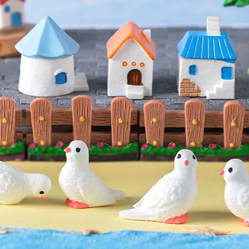 resin mini baby kids beach toys toddlers with bucket beach sand castle molds resin pigeon lighthouse coconut tree